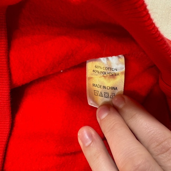 Chicago Blackhawks Womens’ Red Chicka-d Sweatshirt - Picture 4 of 8